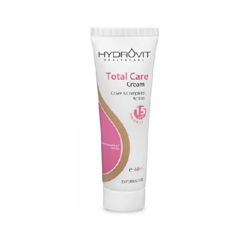 Hydrovit Total Care Cream SPF15 Αντιρυτιδική και Ενυδατική Κρέμα Προσώπου Με Χρώμα, 40ml